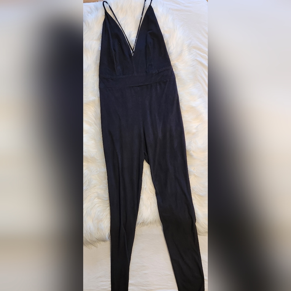 Dark navy, backless jumpsuit, size medium